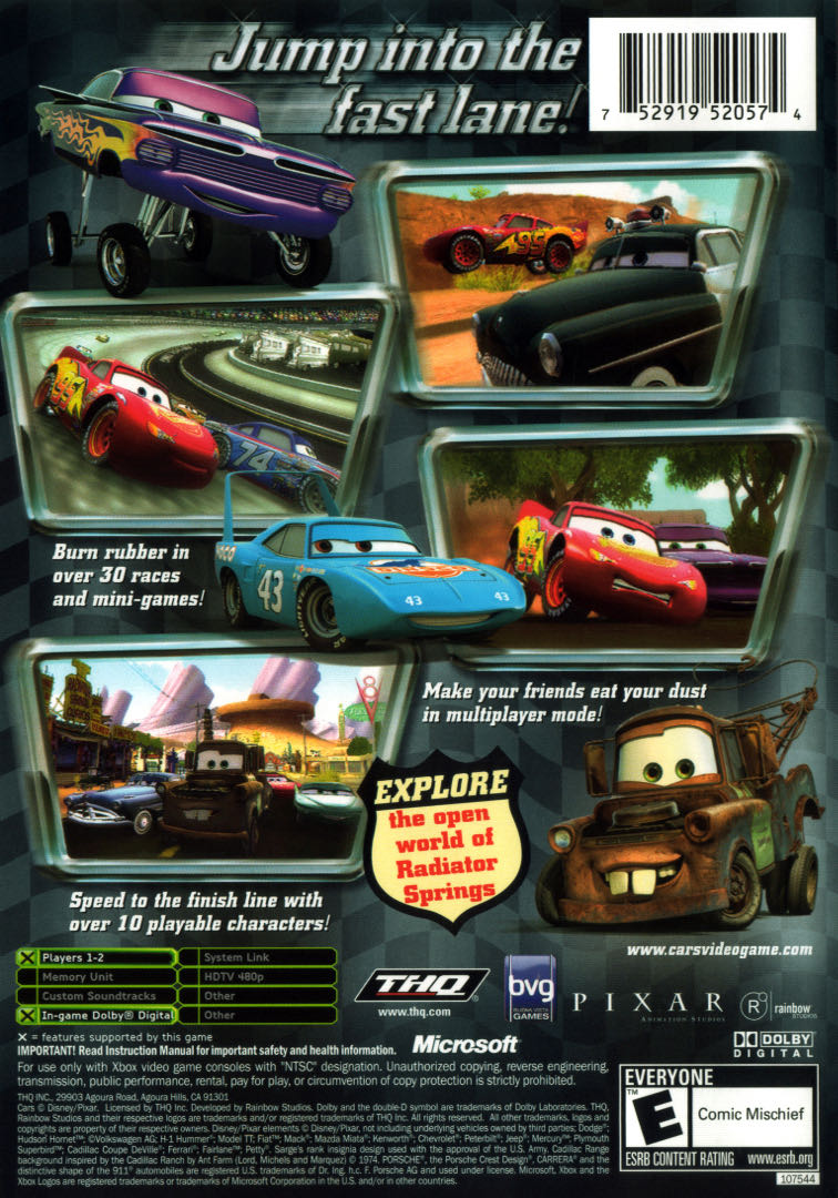 Cars - Microsoft Xbox 360 (Disney/Pixar - 1) video game collectible [Barcode 4005209085083] - Main Image 2