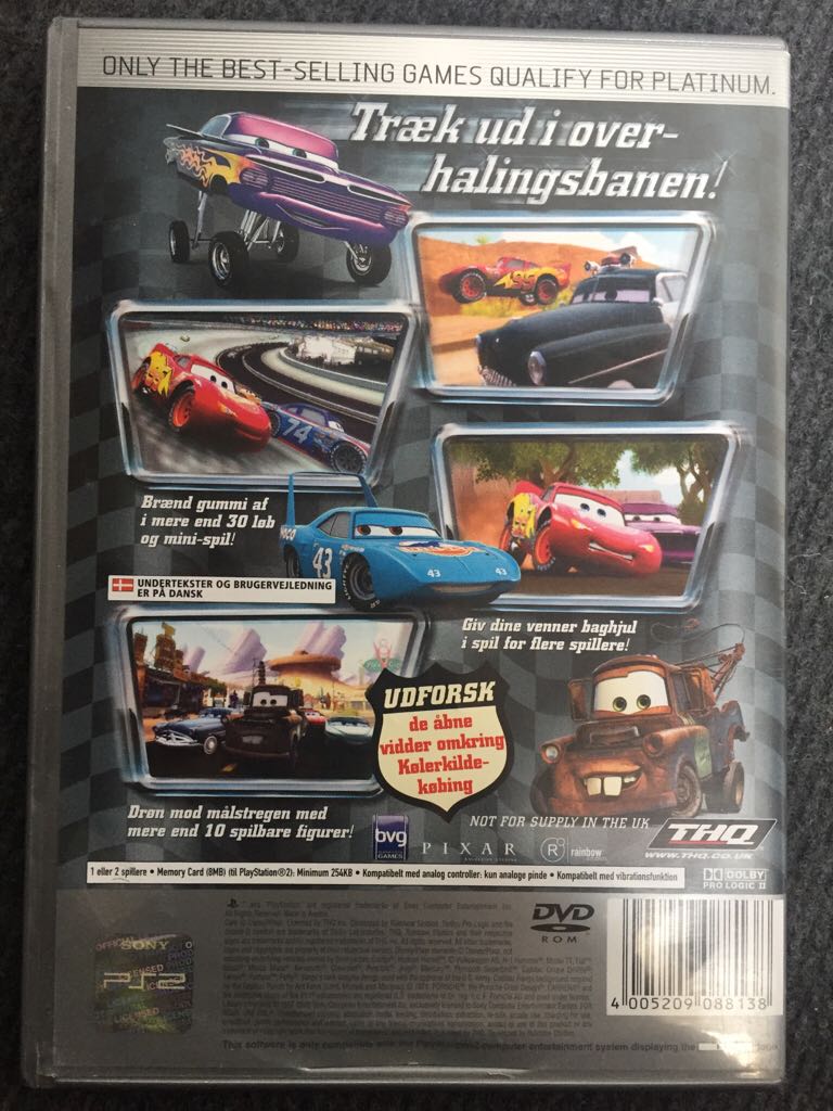 Disney Pixar Biler - Sony PlayStation 2 (PS2) video game collectible [Barcode 4005209088138] - Main Image 2