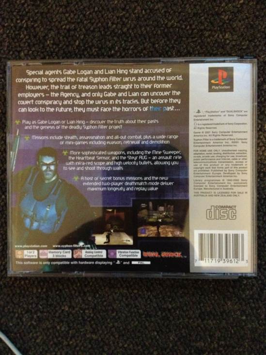 Syphon Filter 3 - Sony PlayStation (Sony Computer Entertainment - 1) video game collectible [Barcode 711719396123] - Main Image 2