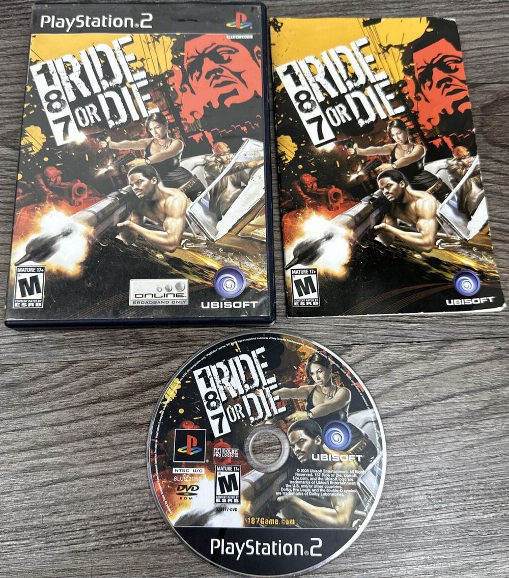 187 Ride Or Die - Sony PlayStation 2 (PS2) (Ubisoft - 2) video game collectible [Barcode 008888322177] - Main Image 3