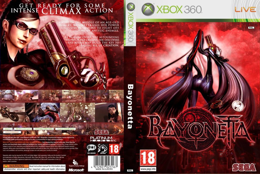 Bayonetta - Microsoft Xbox 360 (Sega - 1) video game collectible [Barcode 5055277000777] - Main Image 2