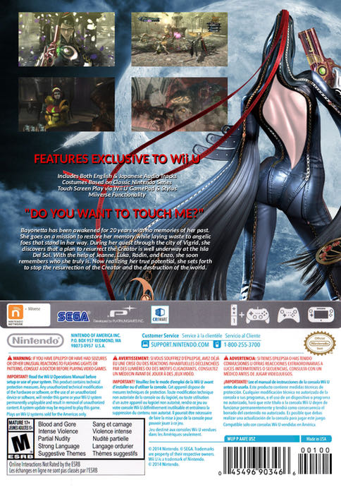 Bayoneta 1 - Nintendo Wii U (Nintendo - 1) video game collectible - Main Image 2