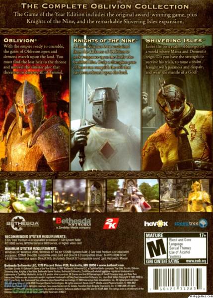 The Elder Scrolls IV: Oblivion - Sony PlayStation 3 (PS3) (Bethesda - 1) video game collectible [Barcode 093155143999] - Main Image 2