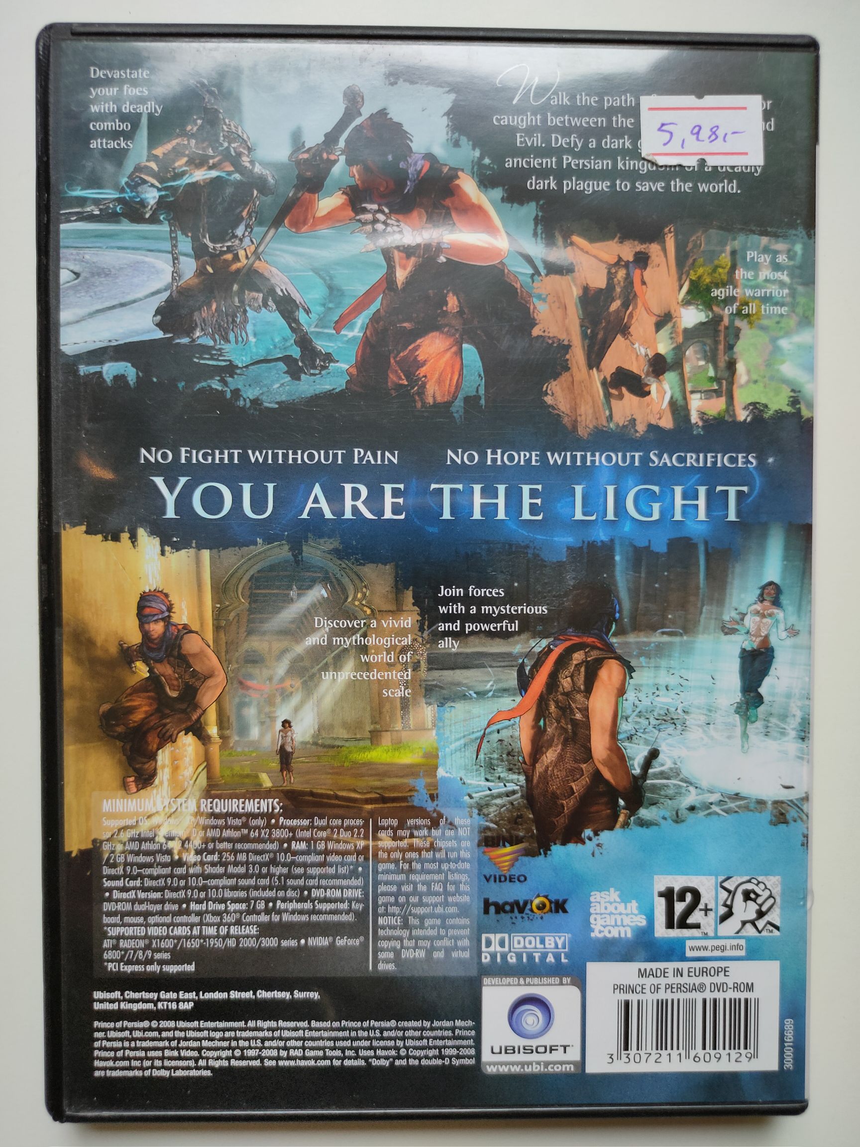 Prince of Persia - PC (Ubisoft - 1) video game collectible [Barcode 3307211609129] - Main Image 2