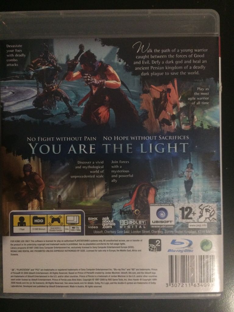 Prince of Persia - Sony PlayStation 3 (PS3) (Ubisoft) video game collectible [Barcode 3307211634091] - Main Image 2