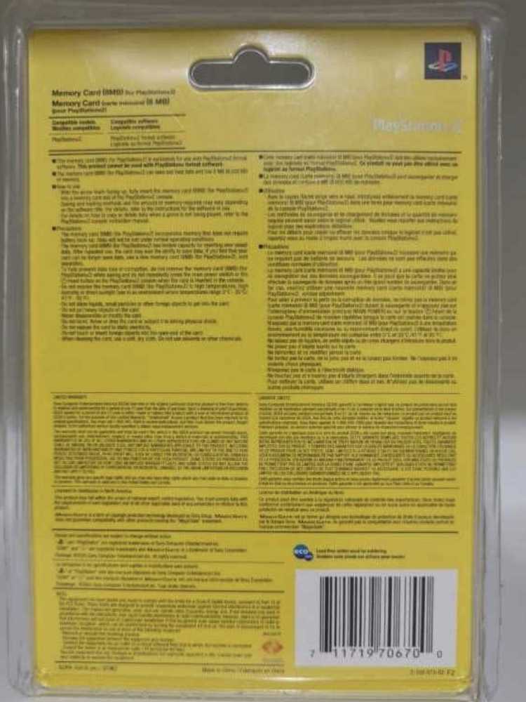 Sony Playstation 2 Memory Card Red & Blue - Sony PlayStation 2 (PS2) video game collectible [Barcode 711719706700] - Main Image 2