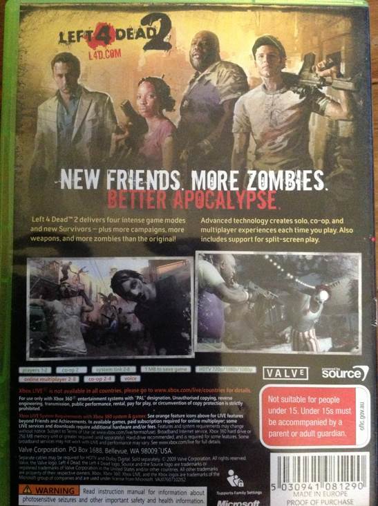 Left 4 Dead 2 - Microsoft Xbox 360 video game collectible [Barcode 4034971081290] - Main Image 2