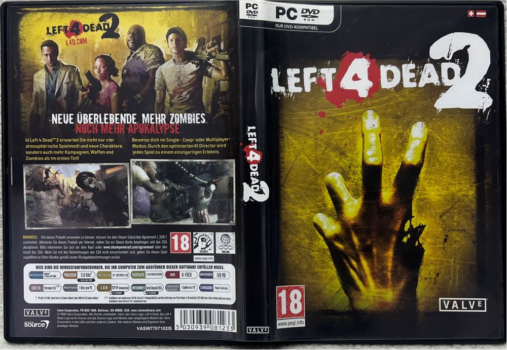Left 4 Dead 2 - PC (Valve Corporation - 1-8) video game collectible [Barcode 5030939081233] - Main Image 3