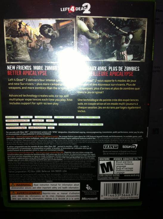 Left 4 Dead 2 - Microsoft Xbox 360 video game collectible - Main Image 2
