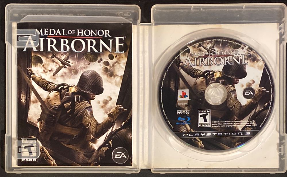 Medal Of Honor Airborne - Sony PlayStation 3 (PS3) (Electronic Arts/EA Games - 1) video game collectible [Barcode 014633357127] - Main Image 3