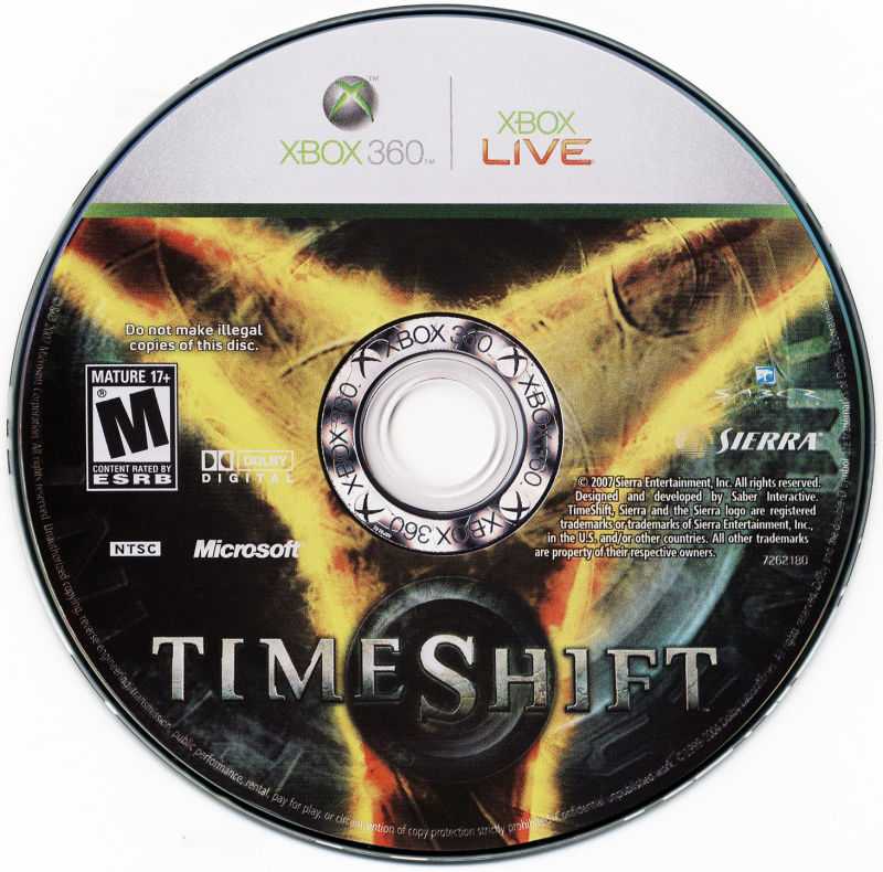 Timeshift - Microsoft Xbox 360 (Sierra Entertainment - 1) video game collectible [Barcode 2062672621] - Main Image 3