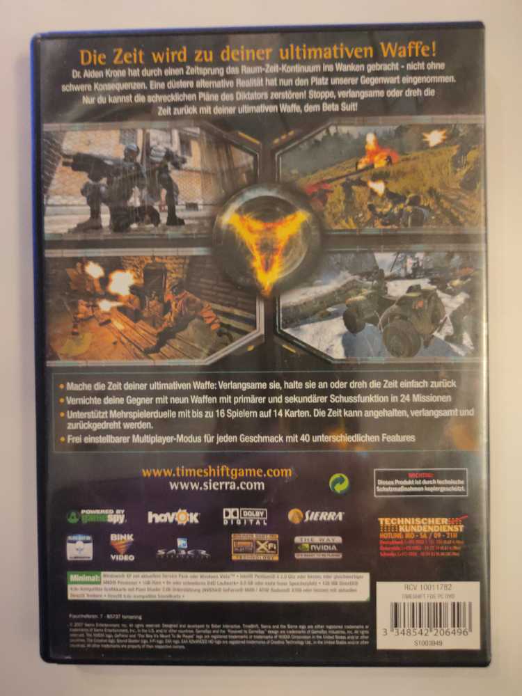 Timeshift - PC video game collectible [Barcode 3348542206496] - Main Image 2