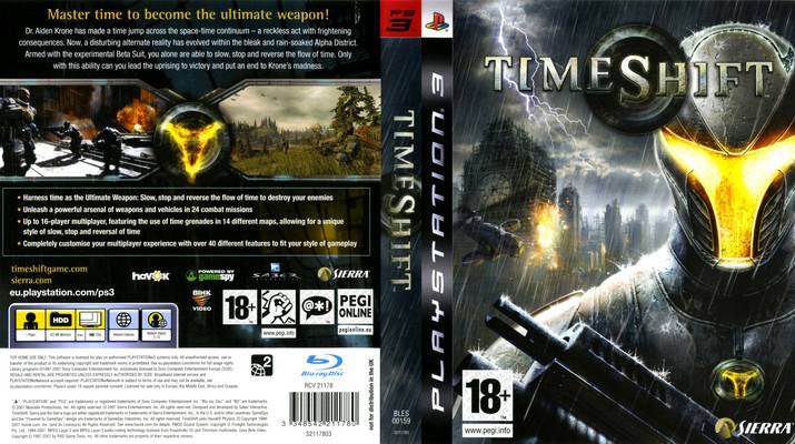 Timeshift - Sony PlayStation 3 (PS3) (Sierra Entertainment - 1) video game collectible [Barcode 3348542211780] - Main Image 2