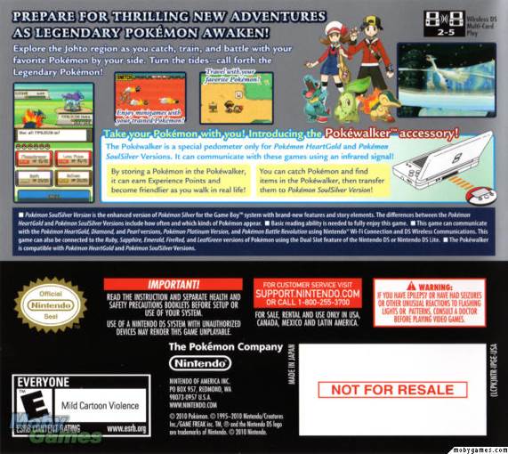 Pokemon SoulSilver - Nintendo DS (Game Freak - 1) video game collectible - Main Image 2