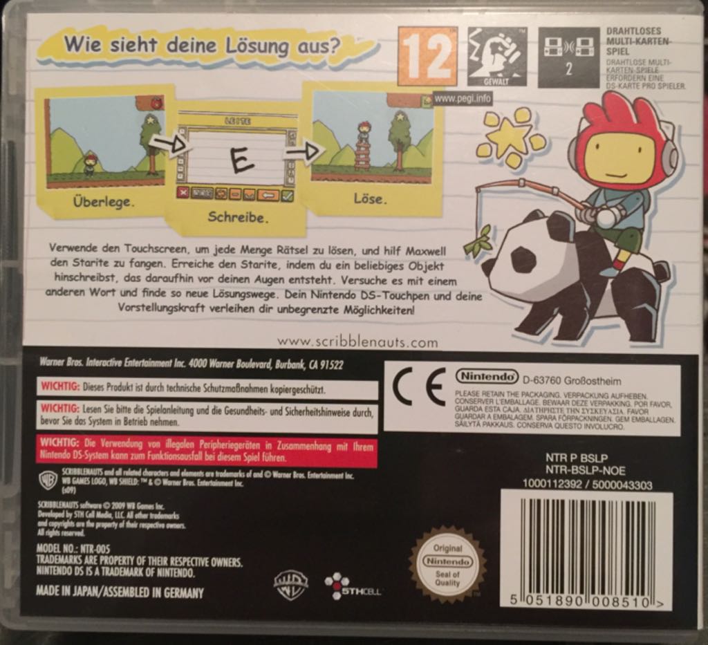 Scribblenauts - Nintendo DS (Warner Interactive - 1) video game collectible [Barcode 5051890008510] - Main Image 2
