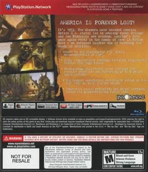 Resistance 2 - Sony PlayStation 3 (PS3) (Sony Computer Entertainment - 2) video game collectible [Barcode 711719113959] - Main Image 2