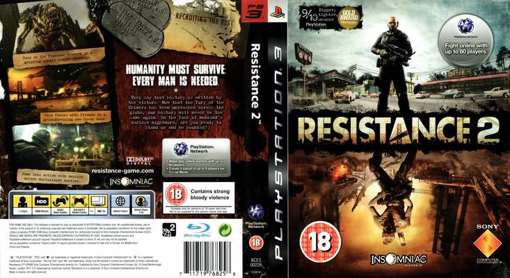 Resistance 2 - Sony PlayStation 3 (PS3) (Sony Computer Entertainment - 60) video game collectible [Barcode 711719768258] - Main Image 2