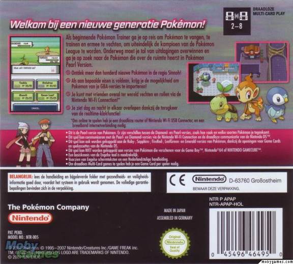 Pokemon Pearl - Nintendo DS video game collectible - Main Image 2