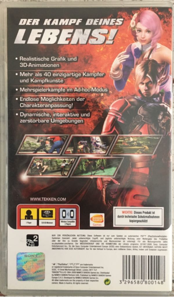 Tekken 6 - Sony PlayStation Portable (PSP) video game collectible [Barcode 3296580800148] - Main Image 2
