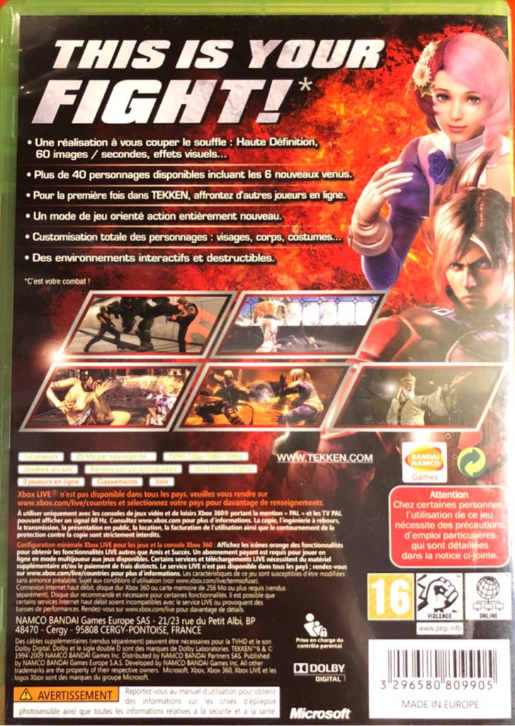 Tekken 6 - Microsoft Xbox 360 (1-2) video game collectible [Barcode 3296580809905] - Main Image 2