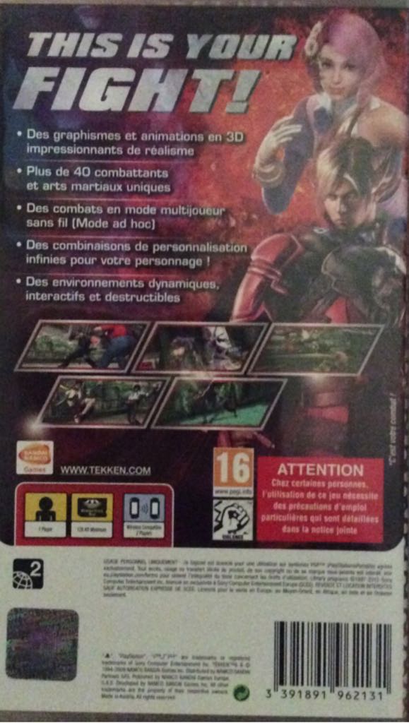 Tekken 6 - Sony PlayStation Portable (PSP) video game collectible [Barcode 3391891962131] - Main Image 2