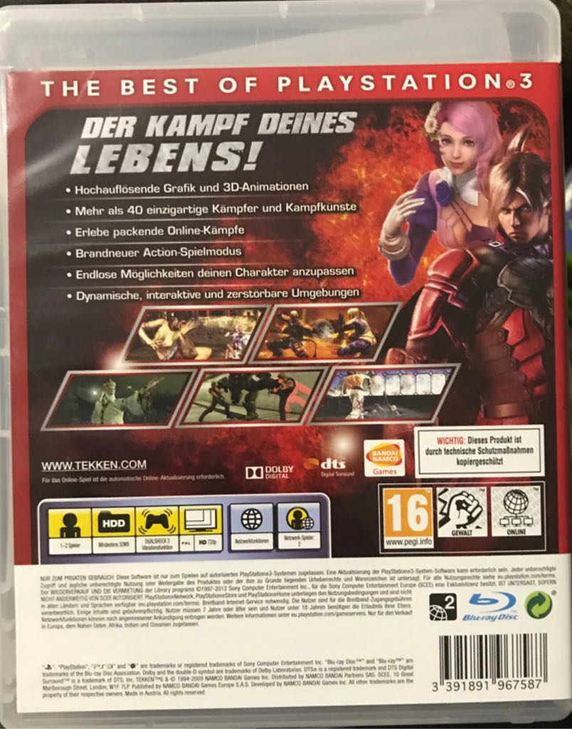 Tekken 6 - Sony PlayStation 3 (PS3) video game collectible [Barcode 3391891967587] - Main Image 2