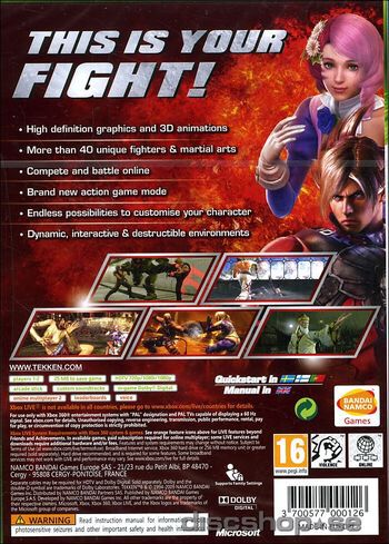 Tekken 6 - Microsoft Xbox 360 (Namco - 1-2) video game collectible [Barcode 3391891973915] - Main Image 2