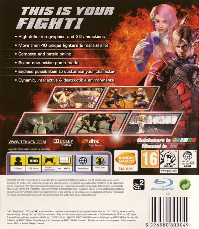 Tekken 6 - Sony PlayStation 3 (PS3) (Namco Bandai - 2) video game collectible [Barcode 9324567013640] - Main Image 2