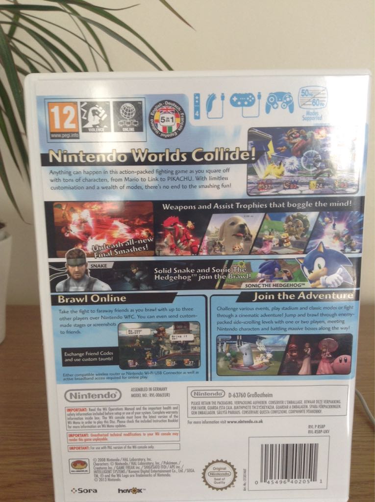 Super Smash Bros Brawl - Nintendo Wii (Nintendo - 4) video game collectible - Main Image 2