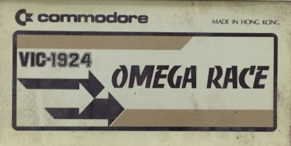 Omega Race - Commodore Vic20 video game collectible - Main Image 1