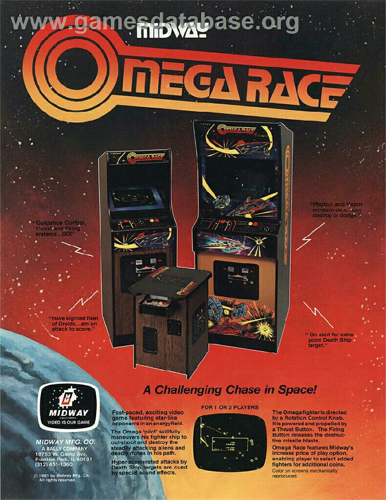 Omega Race - Commodore Vic20 video game collectible - Main Image 2