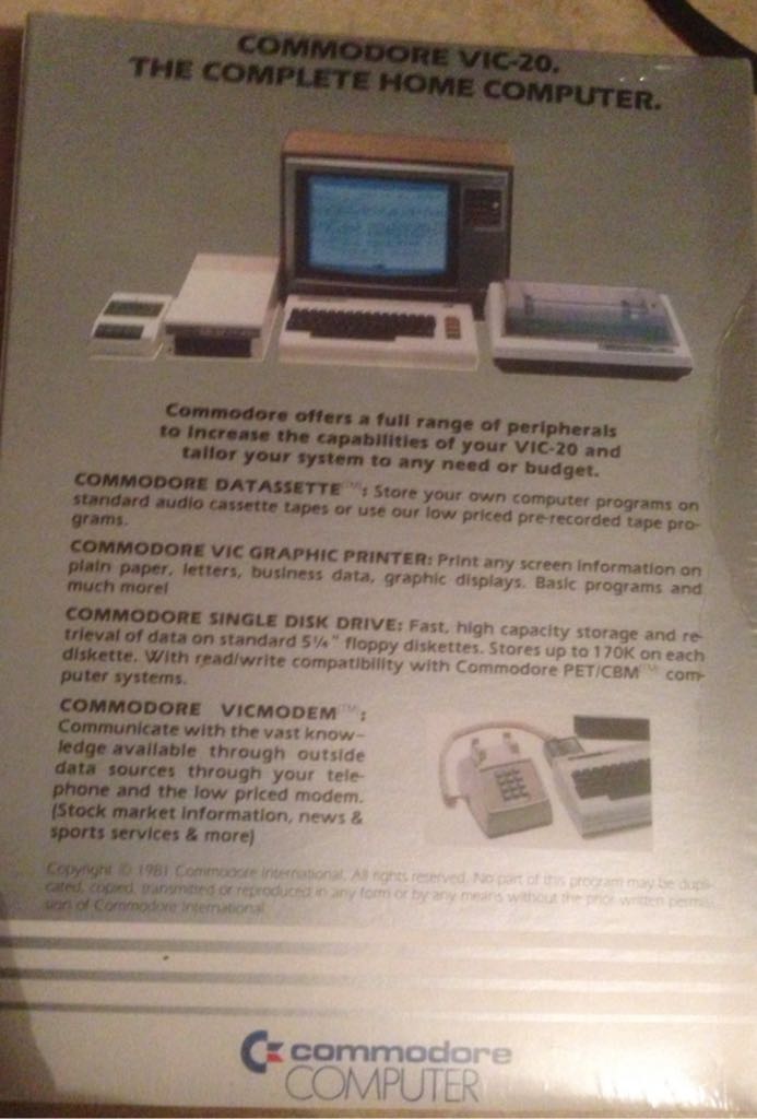 Omega Race - Commodore Vic20 (Commodore - 1) video game collectible - Main Image 2