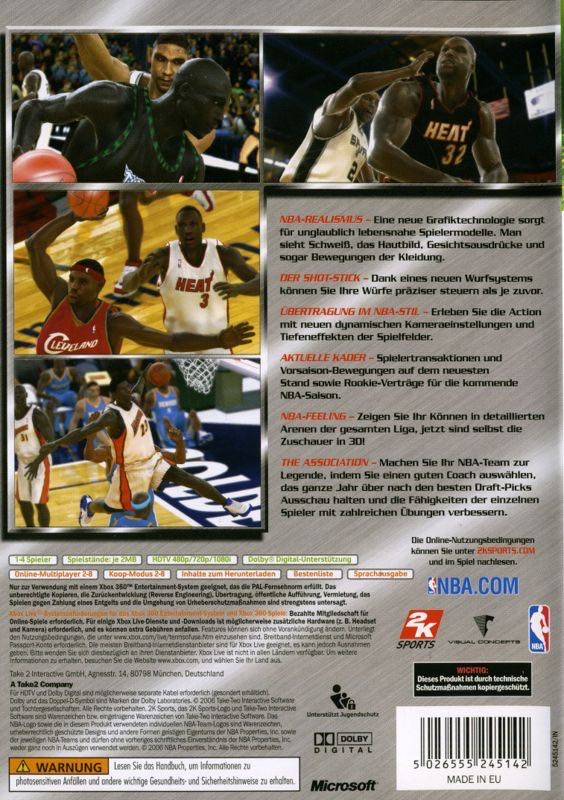 NBA 2K6 - Microsoft Xbox 360 (2K Boston/2K - 1-8) video game collectible [Barcode 5026555245142] - Main Image 2