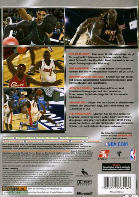 NBA 2K6 - Microsoft Xbox 360 (2K Sports - 2) video game collectible [Barcode 710425298219] - Main Image 2