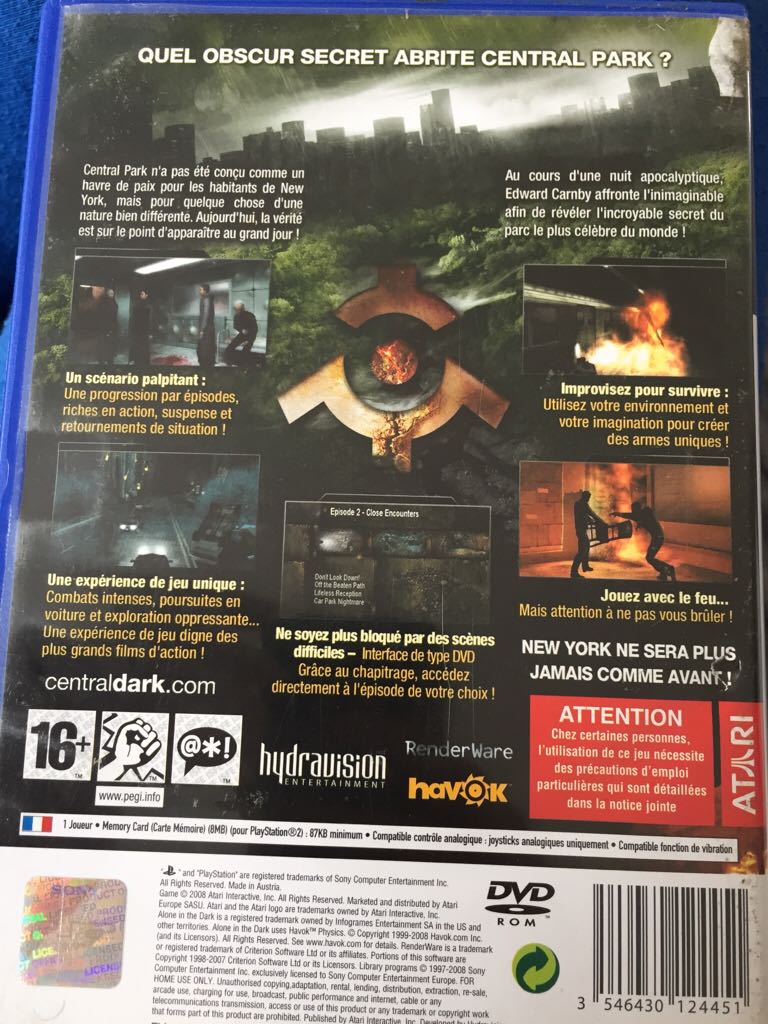 Alone in the Dark - Nintendo Entertainment System (NES) (Atari - 1) video game collectible [Barcode 3546430124451] - Main Image 2