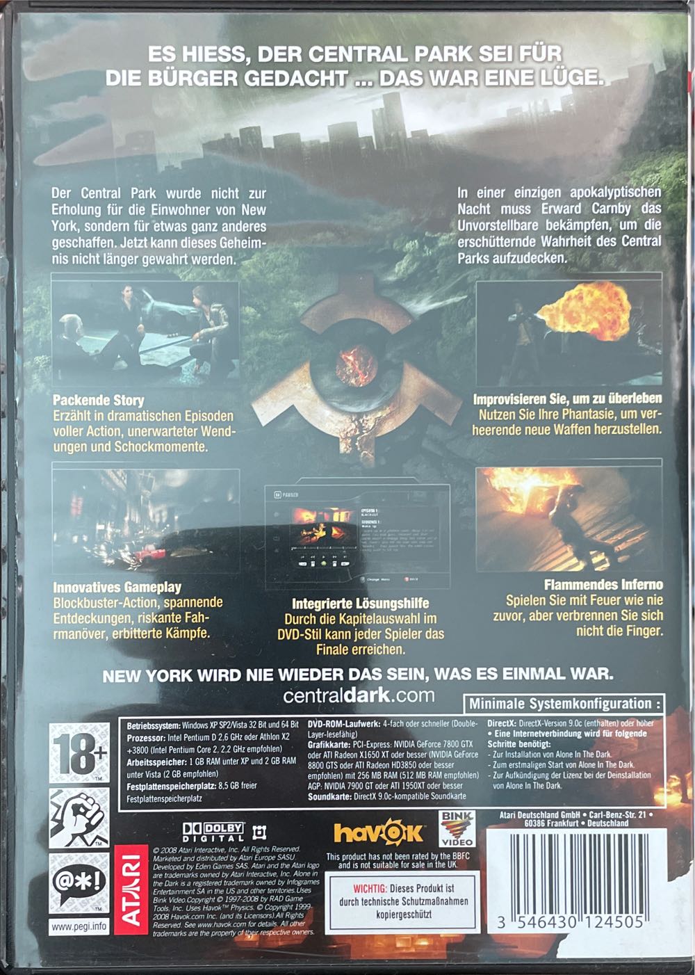 Alone in the Dark - PC video game collectible [Barcode 3546430124505] - Main Image 2