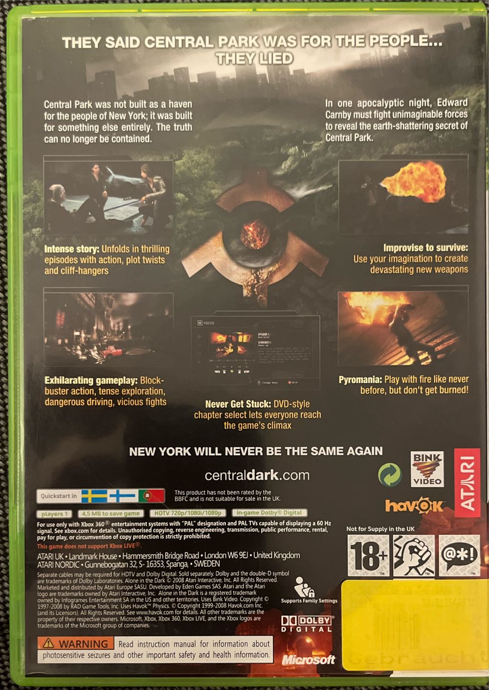 Alone in the Dark - Microsoft Xbox 360 video game collectible [Barcode 3546430124529] - Main Image 2