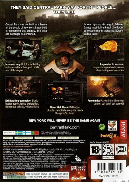 Alone in the Dark - Microsoft Xbox 360 (Atari - 1) video game collectible [Barcode 742725276512] - Main Image 2