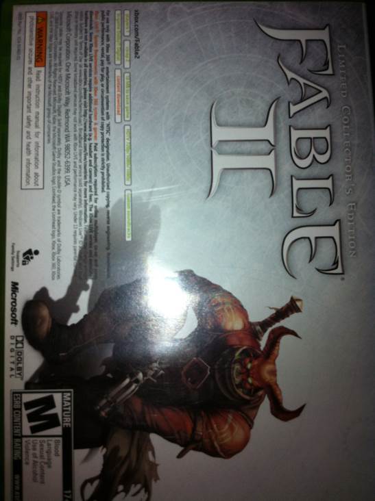 Fable 2 - Microsoft Xbox 360 video game collectible - Main Image 2