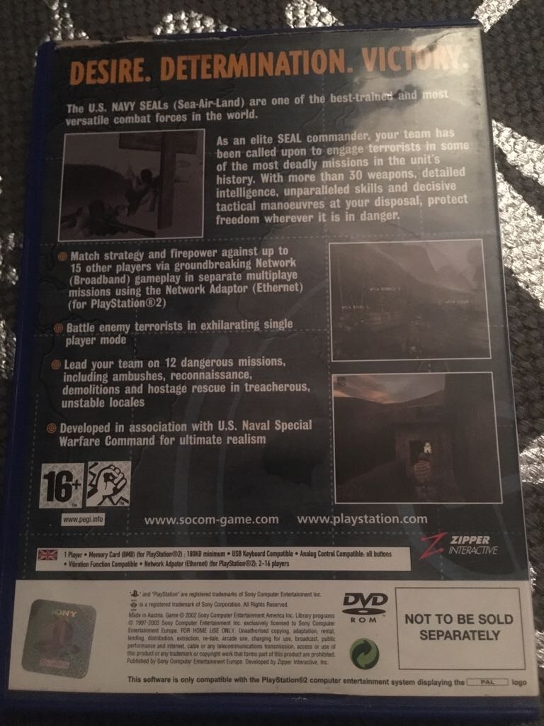 Socom US Navy Seals - Sony PlayStation 2 (PS2) video game collectible - Main Image 2
