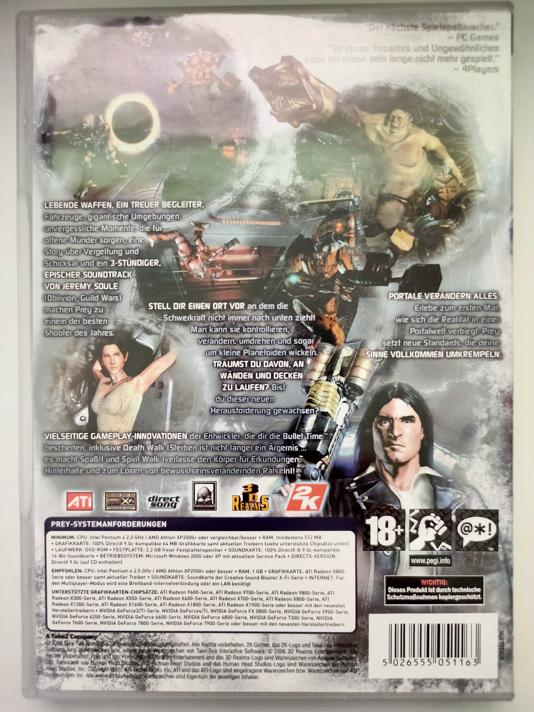 Prey - PC (2K Games) video game collectible [Barcode 5026555051163] - Main Image 2