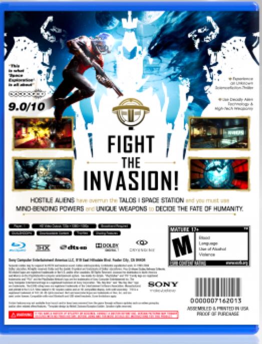 Prey - Sony PlayStation 4 (PS4) (Bethesda Softworks - 1) video game collectible [Barcode 5055856411918] - Main Image 2