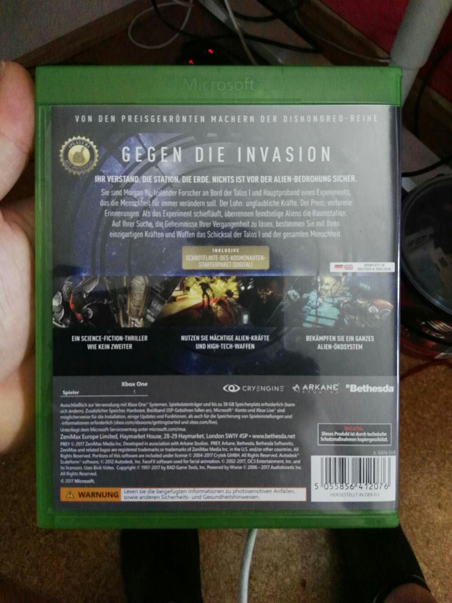 Prey - Microsoft Xbox One (Arkane Studios/Bethesda - 1) video game collectible [Barcode 5055856412076] - Main Image 2