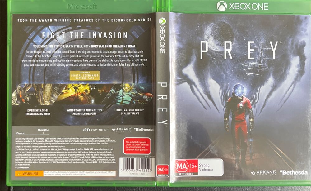 Prey - Microsoft Xbox One (Arkane Studios) video game collectible [Barcode 5055856412229] - Main Image 4