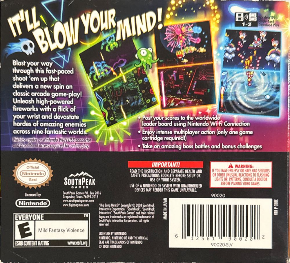 Big Bang Mini - Nintendo DS (Nintendo - 1) video game collectible [Barcode 612561900202] - Main Image 3