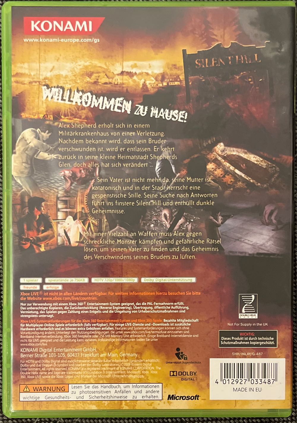 Silent Hill Homecoming - Microsoft Xbox 360 (Konami - 1) video game collectible [Barcode 4012927033487] - Main Image 2