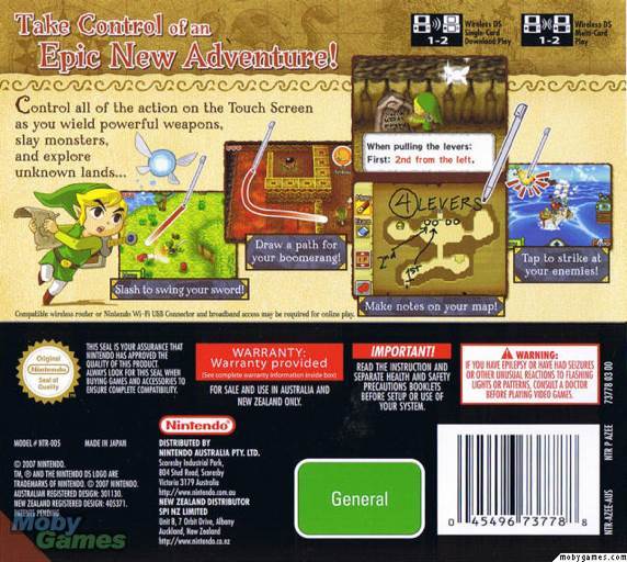 The Legend of Zelda: Phantom Hourglass - Nintendo DS (Nintendo - 1) video game collectible [Barcode 45315466] - Main Image 2
