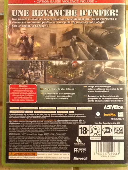 Soldier Of Fortune: Payback - Microsoft Xbox 360 (Activision - 2) video game collectible [Barcode 5030917050688] - Main Image 2