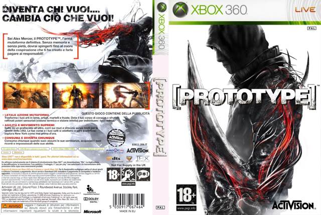 Prototype - Microsoft Xbox 360 (Activision Blizzard - 1) video game collectible [Barcode 5030917067365] - Main Image 2