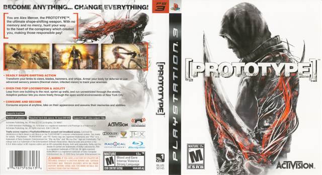Prototype - Sony PlayStation 3 (PS3) video game collectible - Main Image 2